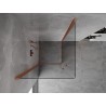 Mexen Mist-B Duo Duschkabine schwenkbar 90 x 90 cm, transparent, gebürstetes Kupfer - 8A2-090-090-65-00