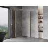 Mexen Mist-B Duo Duschkabine schwenkbar 70 x 70 cm, transparent, gold - 8A2-070-070-50-00