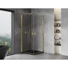 Mexen Mist-B Duo Duschkabine mit Schwingtür 75 x 75 cm, transparent, gold - 8A2-075-075-50-00