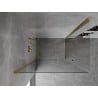 Mexen Mist-B Duo Duschkabine schwenkbar 80 x 70 cm, transparent, Gold - 8A2-080-070-50-00