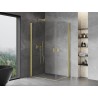Mexen Mist-B Duo Schwingdusche 95 x 75 cm, transparent, gebürstetes Gold - 8A2-095-075-55-00