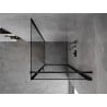 Mexen Mist-B Duschkabine, Anschlag rechts 70 x 70 cm, schwarzer Rahmen, schwarz - 8A2T-070-070-70-70-P