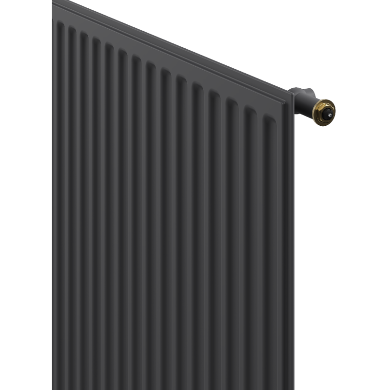 Mexen CVH10 Hygiene Plattenheizkörper 300 x 900 mm, unterer Anschluss, 298 W, Anthrazit - W610H-030-090-66