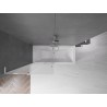 Mexen Velar L Badewannenabtrennung 2-flügelig verschiebbar 95 x 150 cm, matt, chrom - 896-095-003-31-01