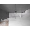 Mexen Velar L Badewannenabtrennung 2-flügelig Schiebbar 100 x 150 cm, matt, chrom - 896-100-003-31-01