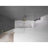 Mexen Velar L Duschwand für Badewanne, 2-flügelig, verschiebbar 100 x 150 cm, matt, gold gebürstet - 896-100-003-31-55