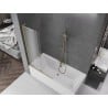 Mexen Velar L Duschwand für Badewanne, 2-flügelig, verschiebbar 100 x 150 cm, matt, gold gebürstet - 896-100-003-31-55