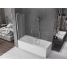 Mexen Velar L Badewannenfaltwand 2-teilig verschiebbar 110 x 150 cm, matt, Chrom - 896-110-003-31-01