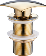 Mexen Klick-Klack-Abflussstopfen quadratisch, gold - 79916-50