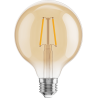 Mexen Vintis LED-Filamentlampe E27, G95, 2W, Warm - 2200K, 180 lm, amber - L157-E27-0222-50