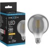 Mexen Vintis LED-Filament-Glühlampe E27, G95, 4W, Warm - 2200K, 280 lm, smoke - L157-E27-0422-70