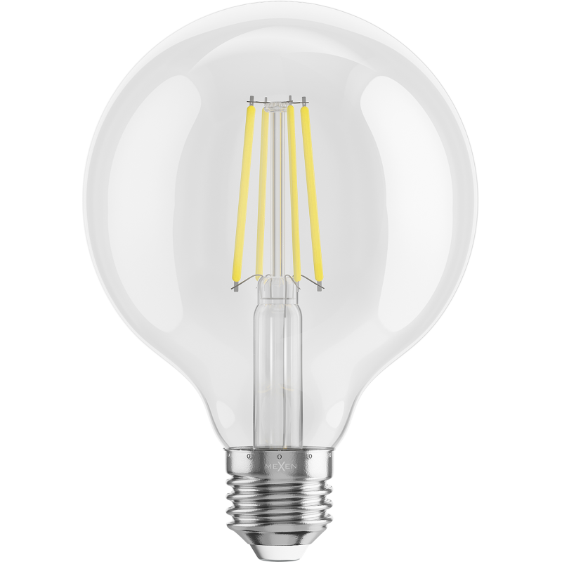 Mexen Vintis LED-Filament-Glühbirne E27, G95, 8W, Neutral - 4000K, 1055 lm, klar - L157-E27-0840-00