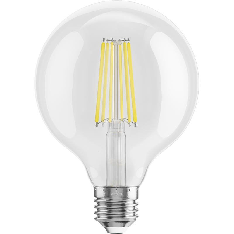 Mexen Vintis LED-Filament-Glühbirne E27, G95, 10W, Neutral - 4000K, 1320 lm, klar - L157-E27-1040-00