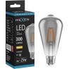 Mexen Vintis LED-Filament-Glühbirne E27, ST64, 4W, Warm - 2200K, 300 lm, Rauch - L152-E27-0422-70
