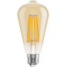 Mexen Vintis LED-Filamentlampe E27, ST64, 10W, Warm - 2200K, 910 lm, bernstein - L152-E27-1022-50