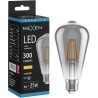 Mexen Vintis LED-Filament-Glühbirne E27, ST64, 4W, Warm - 2700K, 300 lm, smoke - L152-E27-0427-70
