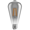 Mexen Vintis LED-Filament-Glühbirne E27, ST64, 6W, Warm - 2700K, 510 lm, Rauch - L152-E27-0627-70