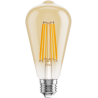 Mexen Vintis LED-Filament-Glühbirne E27, ST64, 10W, Warm - 2700K, 910 lm, amber - L152-E27-1027-50