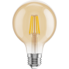 Mexen Vintis LED-Filamentbirne E27, G80, 4W, Warm - 2200K, 400 lm, bernsteinfarben - L155-E27-0422-50