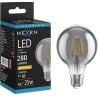 Mexen Vintis LED-Filamentlampe E27, G80, 4W, Warm - 2200K, 280 lm, Rauchgrau - L155-E27-0422-70