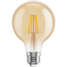 Mexen Vintis LED-Filament-Glühbirne E27, G80, 6W, Warm - 2700K, 400 lm, bernstein - L155-E27-0627-50