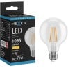 Mexen Vintis LED-Filamentbirne E27, G80, 8W, Warm - 2700K, 1055 lm, klar - L155-E27-0827-00