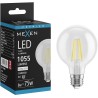 Mexen Vintis LED-Filamentlampe E27, G80, 8W, Neutral - 4000K, 1055 lm, klar - L155-E27-0840-00