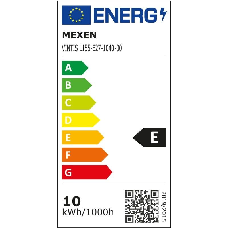 Mexen Vintis LED-Filament-Glühbirne E27, G80, 10W, Neutral - 4000K, 1320 lm, klar - L155-E27-1040-00