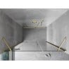 Mexen Mist-H Duschdrehtür links 135 cm, transparent, gold - 8A5-135-001-50-00-L