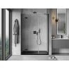 Mexen Mist-H Duschwand öffnend links 130 cm, transparent, schwarz - 8A5-130-001-70-00-L