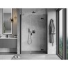Mexen Mist-H Duschdrehtür rechts 155 cm, transparent, schwarz - 8A5-155-001-70-00-P
