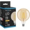 Mexen Vintis LED-Filament-Glühbirne E27, G125, 8W, Warm - 2200K, 750 lm, bernsteinfarben - L158-E27-0822-50