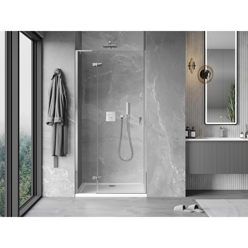 Mexen Mist-H L Duschdrehtür links 95 cm, transparent, Chrom - 8A5L-095-000-01-00-L
