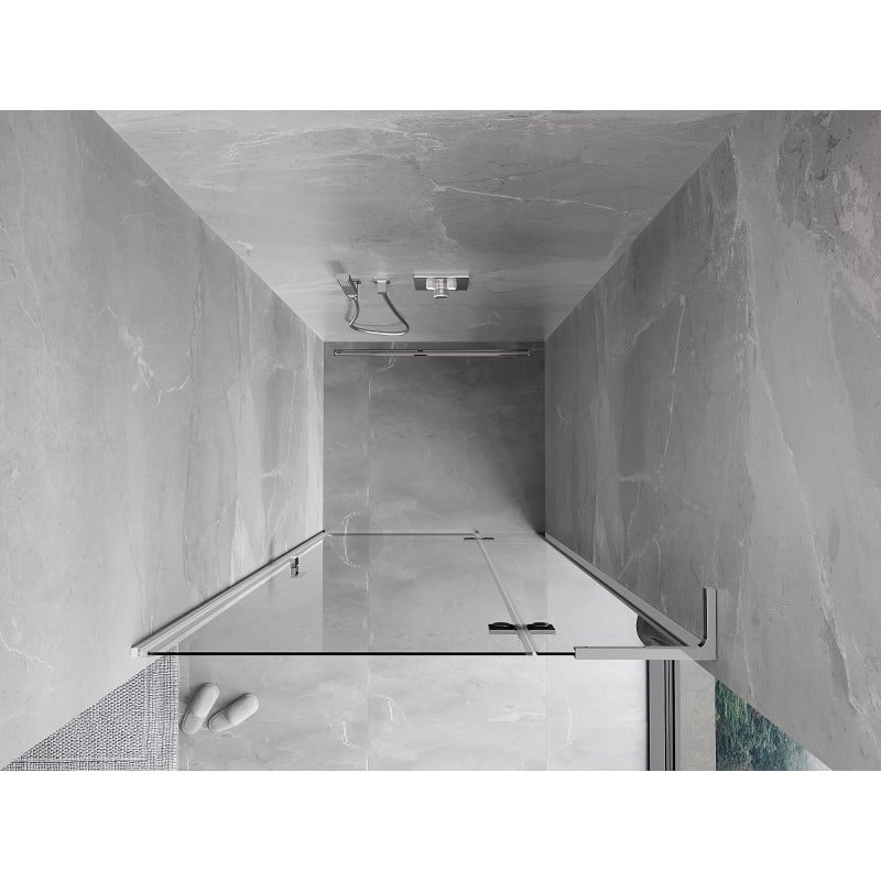 Mexen Mist-H L Duschtür Schwingtür rechts 110 cm, transparent, Chrom - 8A5L-110-000-01-00-P