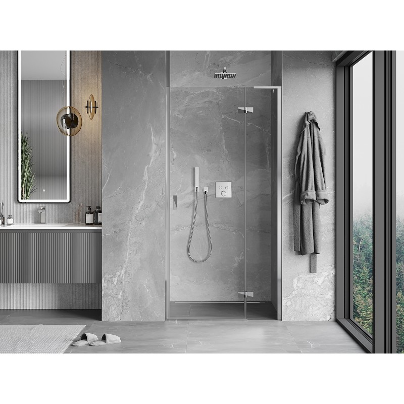 Mexen Mist-H L Duschdrehtür rechts 115 cm, transparent, Chrom - 8A5L-115-000-01-00-P