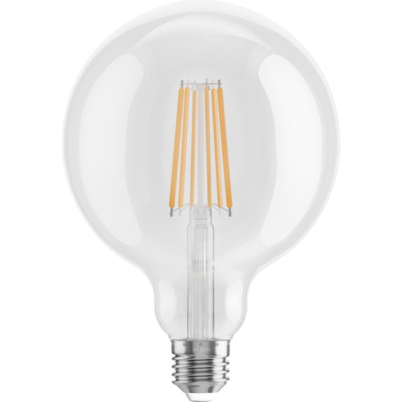 Mexen Vintis LED-Filament-Birne E27, G125, 12W, Warm - 2700K, 1560 lm, klar - L158-E27-1227-00