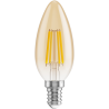 Mexen Vintis LED-Filament-Glühbirne E14, C35, 4W, Warm - 2200K, 400 lm, amber - L154-E14-0422-50