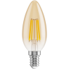 Mexen Vintis LED-Filament-Glühbirne E14, C35, 6W, Warm - 2200K, 600 lm, amber - L154-E14-0622-50
