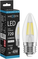 Mexen Vintis LED-Filamentlampe E27, C35, 6W, Neutral - 4000K, 720 lm, klar - L154-E27-0640-00