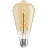 Mexen Vintis LED-Filament-Glühbirne Spirale E27, ST64, 6W, Warm - 2200K, 530 lm, Amber - L162-E27-0622-50