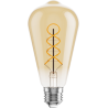Mexen Vintis LED-Glühbirne Filament Spirale E27, ST64, 6W, Warm - 2700K, 530 lm, Amber - L162-E27-0627-50