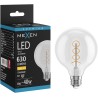 Mexen Vintis LED-Filamentspiral-Glühbirne E27, G95, 6W, Warm - 2700K, 630 lm, klar - L167-E27-0627-00