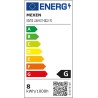 Mexen Vintis LED-Filament-Glühbirne Spiralform E27, G125, 8W, Warm - 2200K, 450 lm, Rauchglas - L168-E27-0822-70