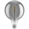 Mexen Vintis LED-Filament-Glühbirne Spiralform E27, G125, 8W, Warm - 2200K, 450 lm, Rauchglas - L168-E27-0822-70