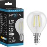Mexen Vintis LED-Filament-Glühbirne E14, G45, 2W, Neutral - 4000K, 240 lm, klar - L156-E14-0240-00