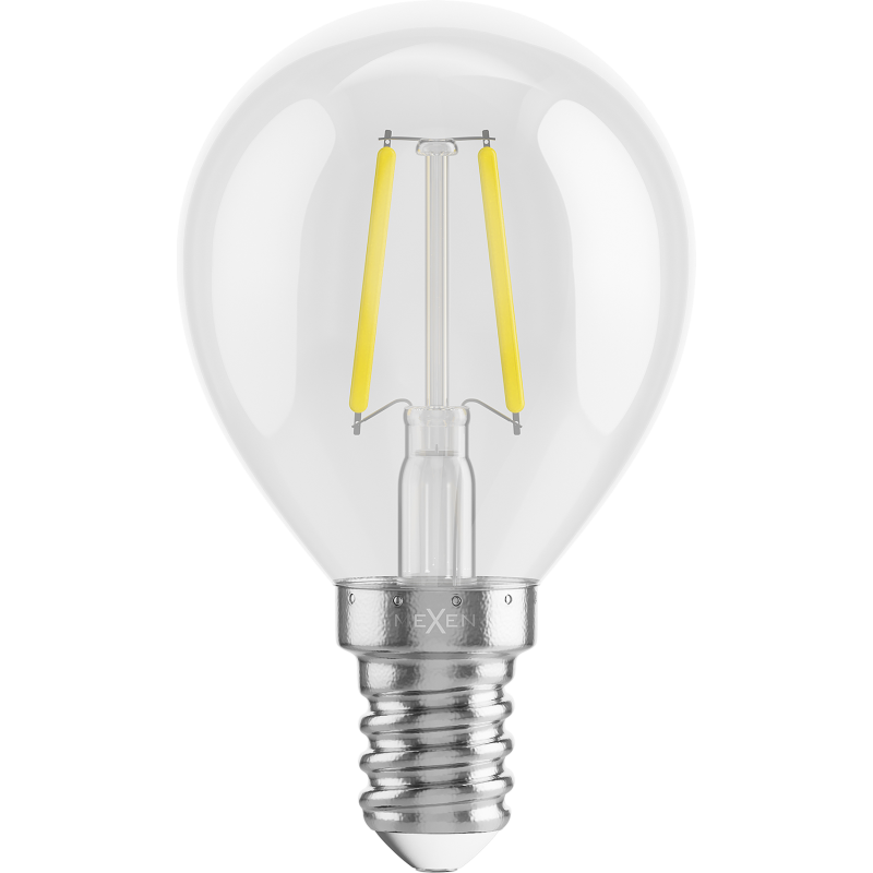 Mexen Vintis LED-Filament-Glühbirne E14, G45, 2W, Neutral - 4000K, 240 lm, klar - L156-E14-0240-00
