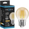 Mexen Vintis LED-Filament-Glühbirne E27, G45, 4W, Warm - 2200K, 400 lm, bernstein - L156-E27-0422-50