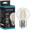 Mexen Vintis LED-Filament-Lampe E27, G45, 2W, Warm - 2700K, 240 lm, klar - L156-E14-0227-00 - L156-E27-0227-00