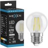 Mexen Vintis LED-Filament-Glühbirne E27, G45, 4W, Neutral - 4000K, 470 lm, klar - L156-E27-0427-00 - L156-E27-0440-00