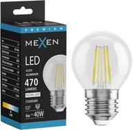 Mexen Vintis LED-Filament-Glühbirne E27, G45, 4W, Neutral - 4000K, 470 lm, klar - L156-E27-0427-00 - L156-E27-0440-00
